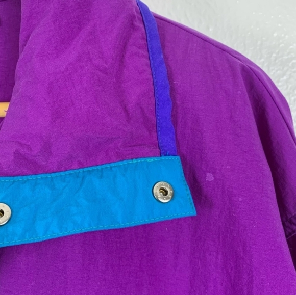 π HOST PICK! π Vintage '90s Columbia Pullover Windbreaker Jacket Medium - Picture 5 of 15